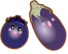 かわいいナス（透過PNG）EPSはCS2版