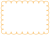 【クレヨンタッチ　螺旋フレーム】　オレンジ色　透過png