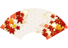 文様紅葉と麻の葉地の秋扇フレーム