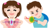 ぶんぶんコマ遊び（透過PNG）
