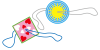 ぶんぶんコマ（透過PNG）