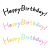 手書き文字のHappyBirthday!セット
