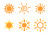 太陽のアイコンセット