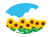 ひまわりのイラスト素材