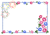 朝顔と花火（枠）