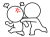 怒る人を止める棒人間