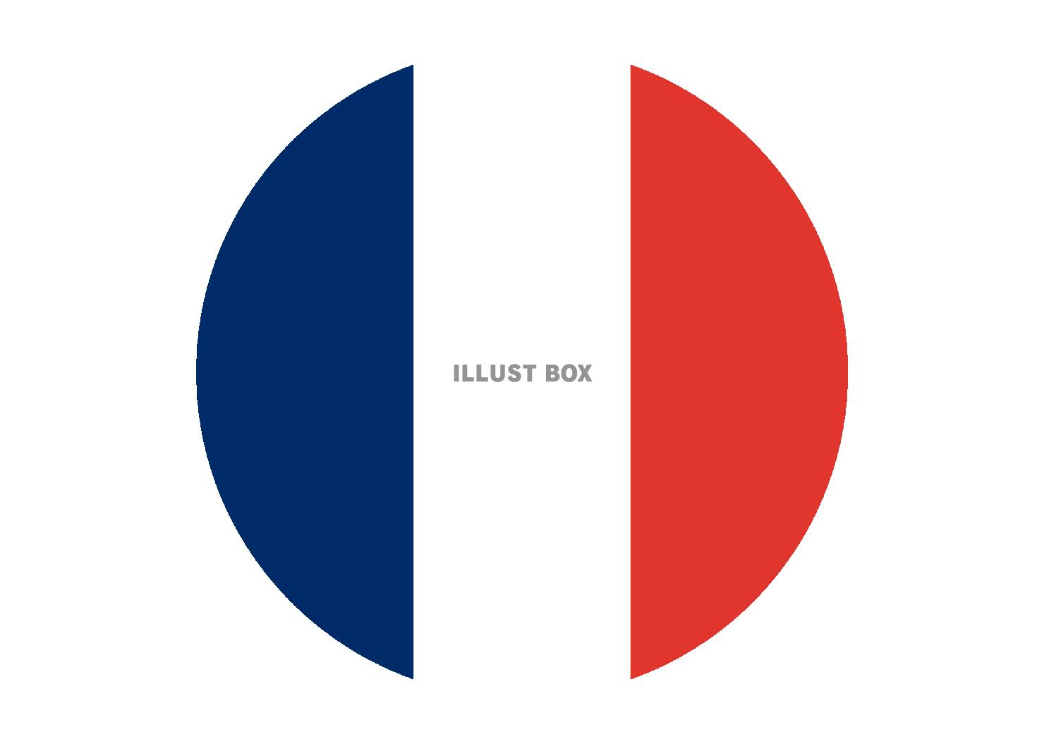 15_国旗_フランス・丸アイコン