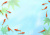 金魚と青もみじの背景