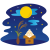 十五夜のイラスト