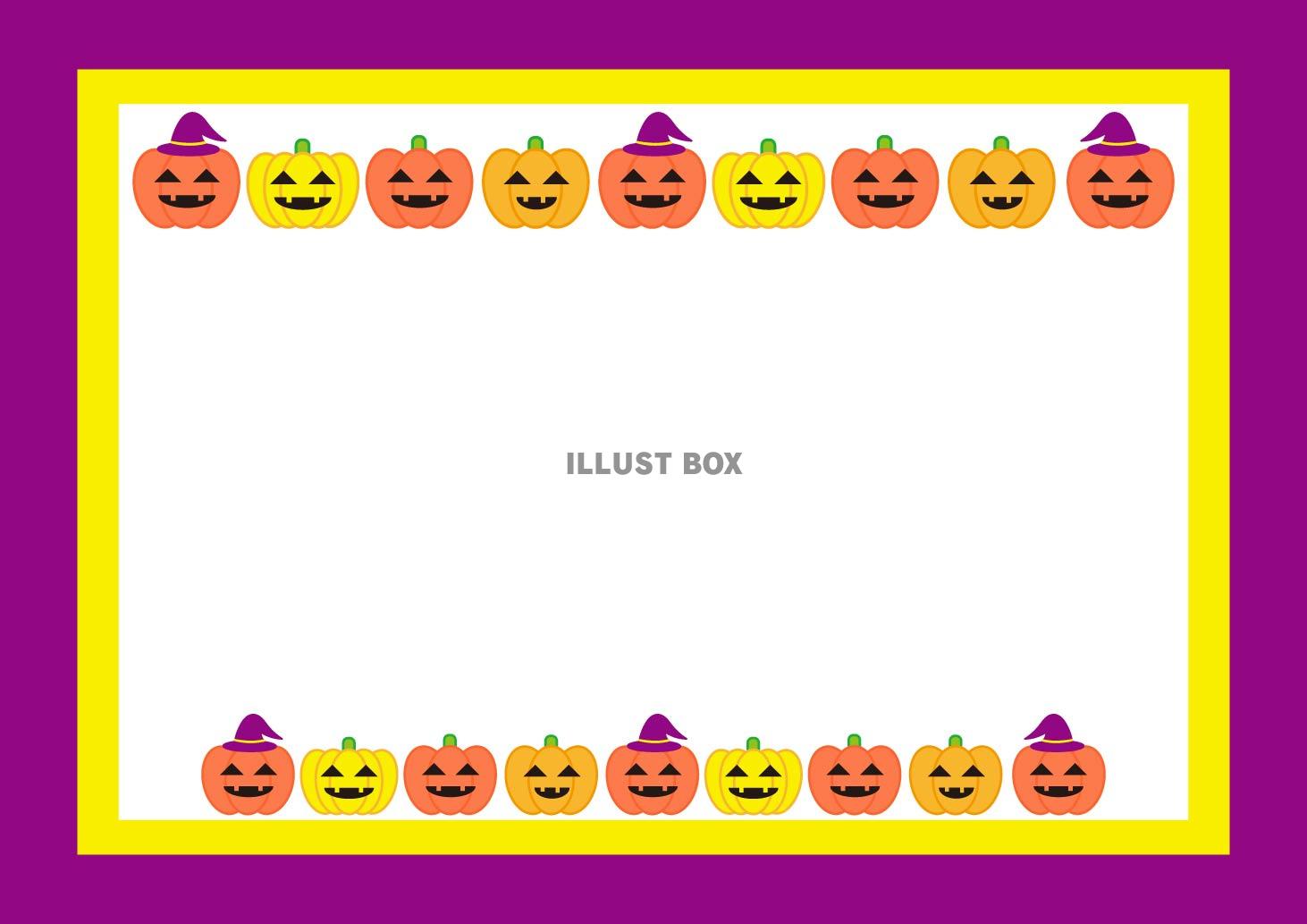 10月、ハロウィーンのイメージのフレーム素材