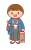 【七五三】袴姿の男の子のイラスト