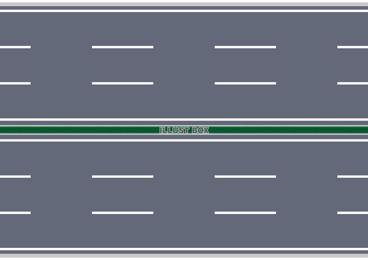 上から見た幹線道路 