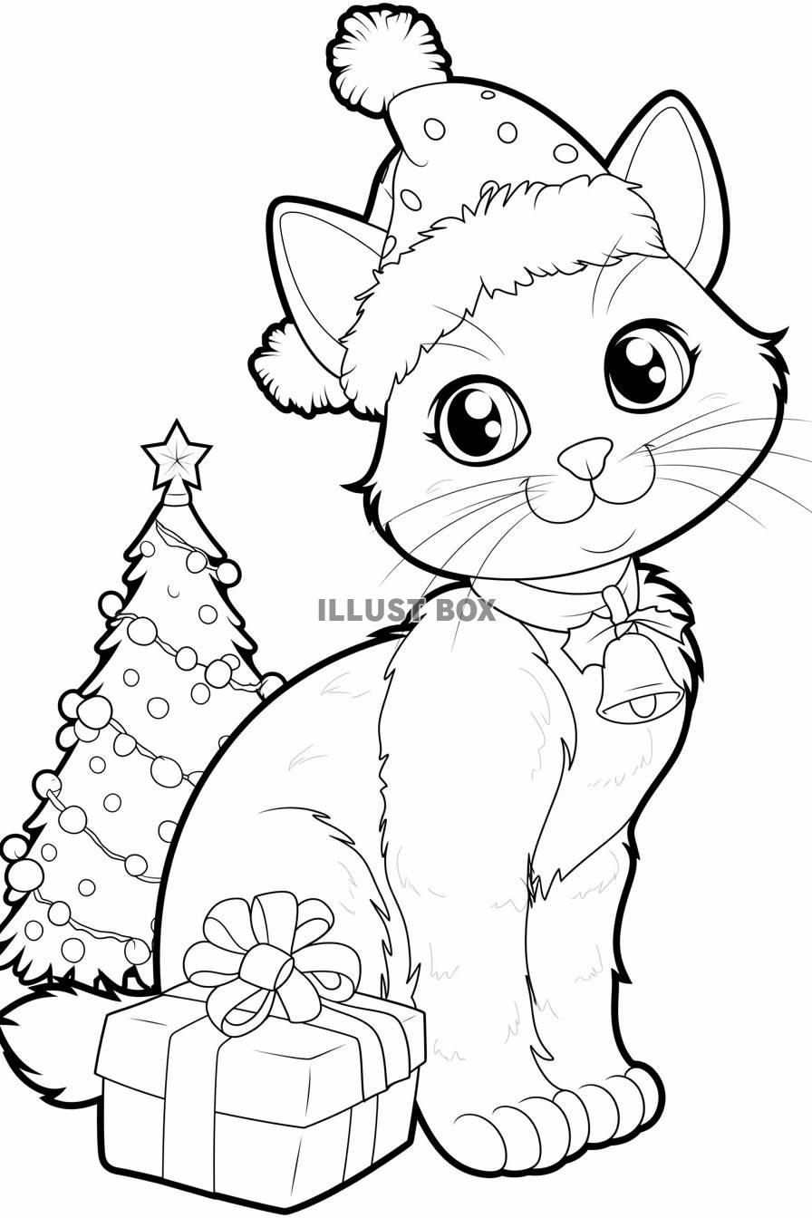 色々なレクや趣味で使いやすい塗り絵や挿絵に使いやすい可愛い猫...