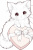 色々なレクや趣味で使いやすい塗り絵や挿絵に使いやすい可愛い猫とバレンタインのイラスト