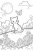 色々なレクや趣味で使いやすい塗り絵や挿絵に使いやすい可愛い猫と春のイラスト