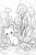 色々なレクや趣味で使いやすい塗り絵や挿絵に使いやすい可愛い猫と春のイラスト