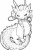 色々なレクや趣味で使いやすい塗り絵や挿絵に使いやすい可愛い猫と龍のイラスト