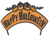 看板風のハロウィンフレーム