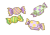 手描きのキャンディ