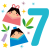 【7月のカレンダー見出し】七夕のイラスト2