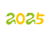 2025年へび年の年賀状イラスト素材
