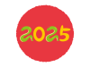 2025年へび年の年賀状イラスト素材
