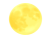 金色に輝く月のイラスト