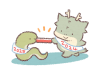タツからヘビへバトン-影付き