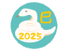 2025年へび年の年賀状イラスト素材