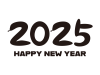 2025年へび年の年賀状イラスト素材