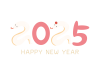 2025年へび年の年賀状イラスト素材