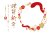 2025年巳と桜のフォトフレーム年賀状/横01・PNG
