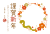 2025年巳と梅の フォトフレーム年賀状/横02・PNG