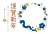 2025年巳と梅の フォトフレーム年賀状/横03・PNG