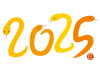 2025年巳の年号イラスト/黄色