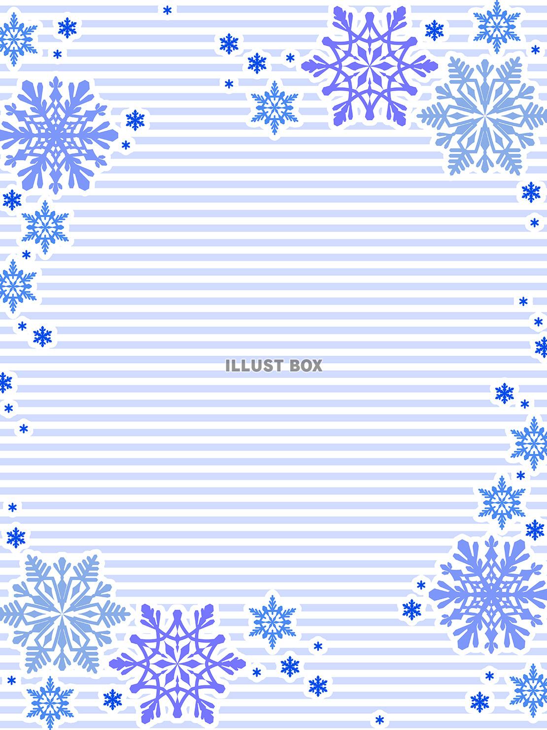 かわいい雪の背景素材