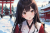 着物姿の女性　イラスト　元旦に初詣