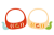2025年巳年干支だるまのフォトフレーム紅白セット/PNG・01