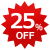 25％OFFラベル