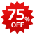 75％OFFラベル