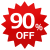 90％OFFラベル