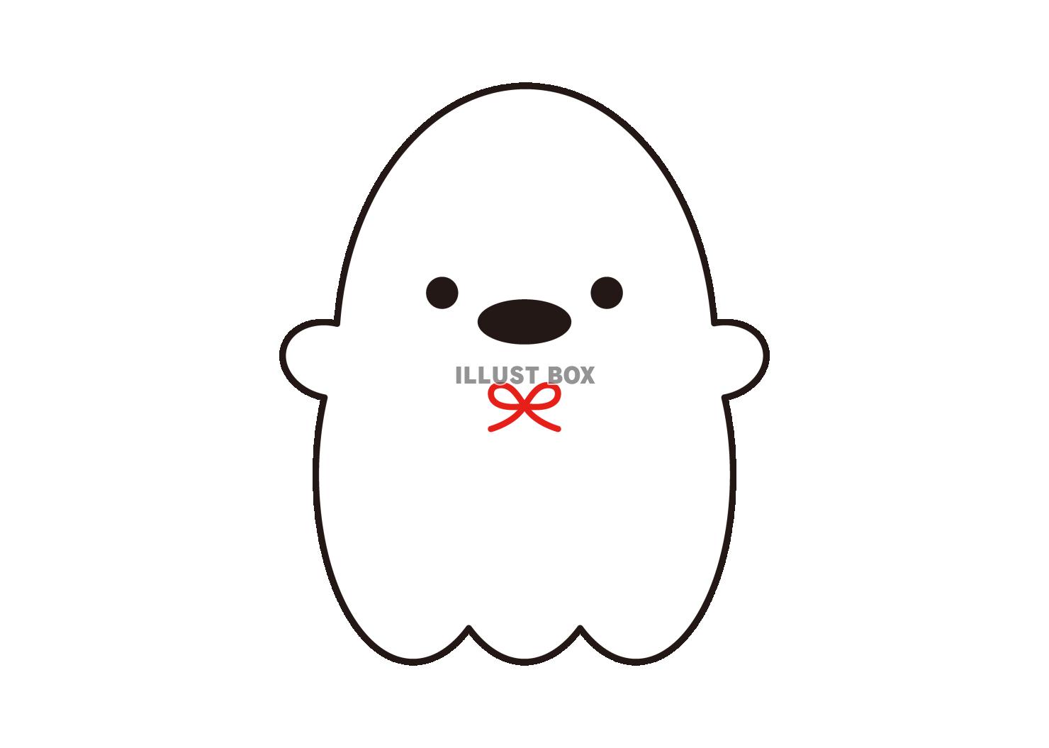 16_ハロウィン_シンプルなおばけ