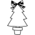 市松模様リボンのクリスマスツリー