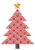 和風の青海波柄のクリスマスツリー