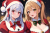 女性サンタクロース　イラスト　女子高生 No1254