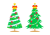 メリークリスマスの小物シリーズ～クリスマスツリーの2本セット
