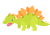 ジュラ紀の草食恐竜ステゴサウルス