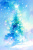 クリスマスイメージの背景や便せんに使いやすい絵本の様な星の水彩イラスト背景