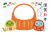 2025年巳年干支だるまのフォトフレーム年賀状/横01/png