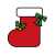クリスマスブーツのイラスト